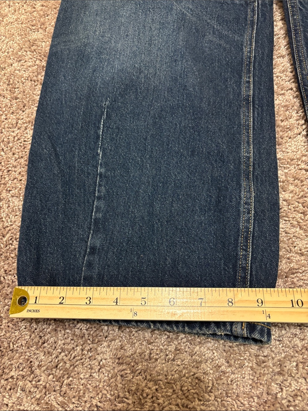 Silhouettes Denim Lucky Brand Barrel Wide Leg Women's Indigo Jeans Carpenter - Picture 4 of 10